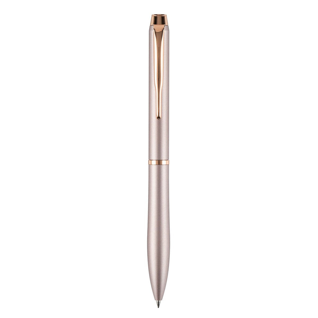 PILOT Eterlink Retractable Ballpoint Extra Fine Rose Beige Barrel Pink Gold Trim Black Ink