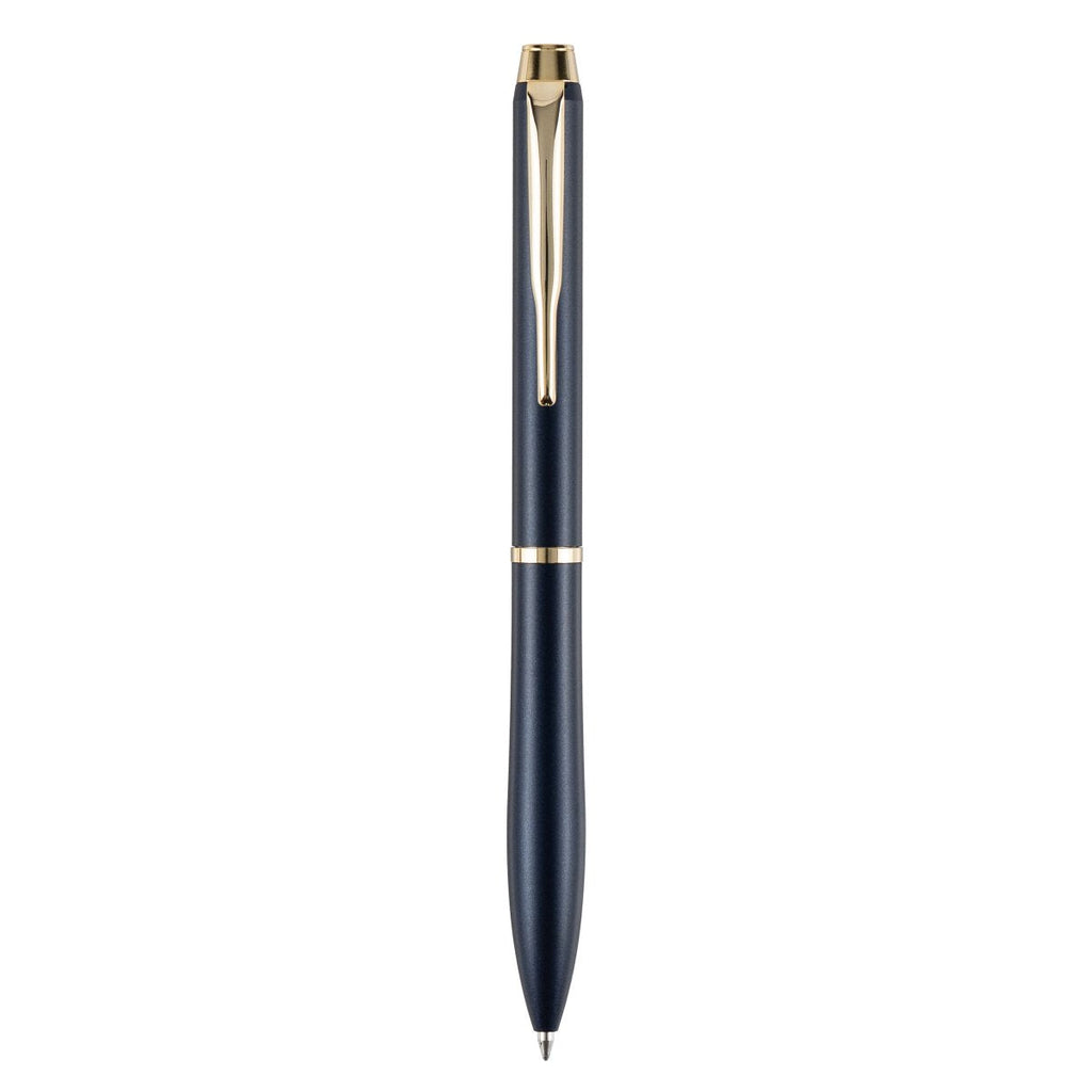 PILOT Eterlink Retractable Ballpoint Fine Dark Blue Barrel Gold Trim Black Ink