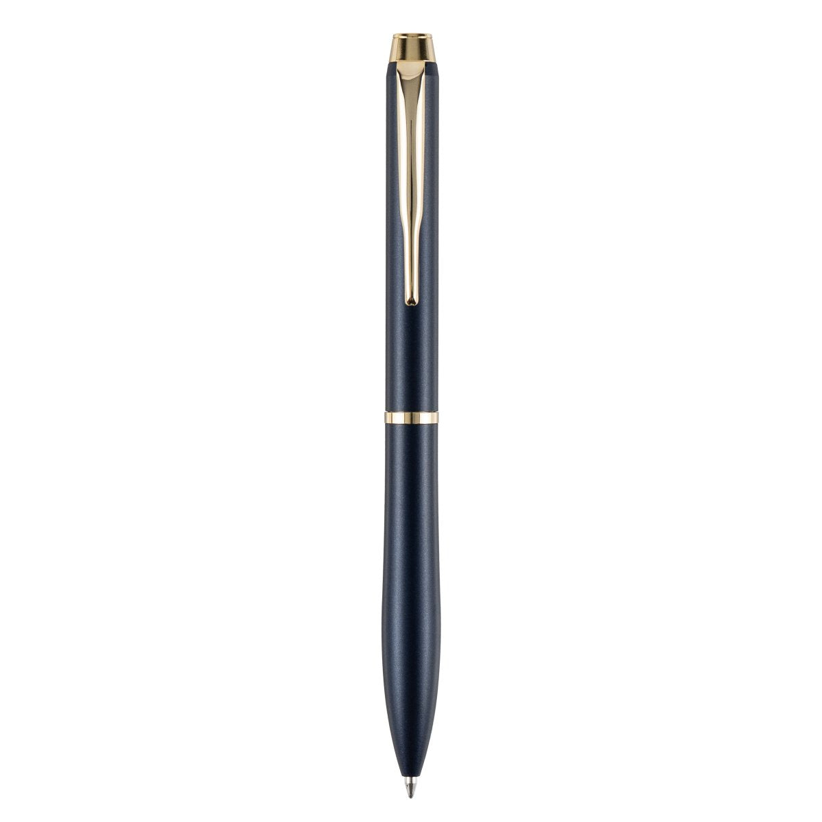 PILOT Eterlink Retractable Ballpoint Fine Dark Blue Barrel Gold Trim Black Ink