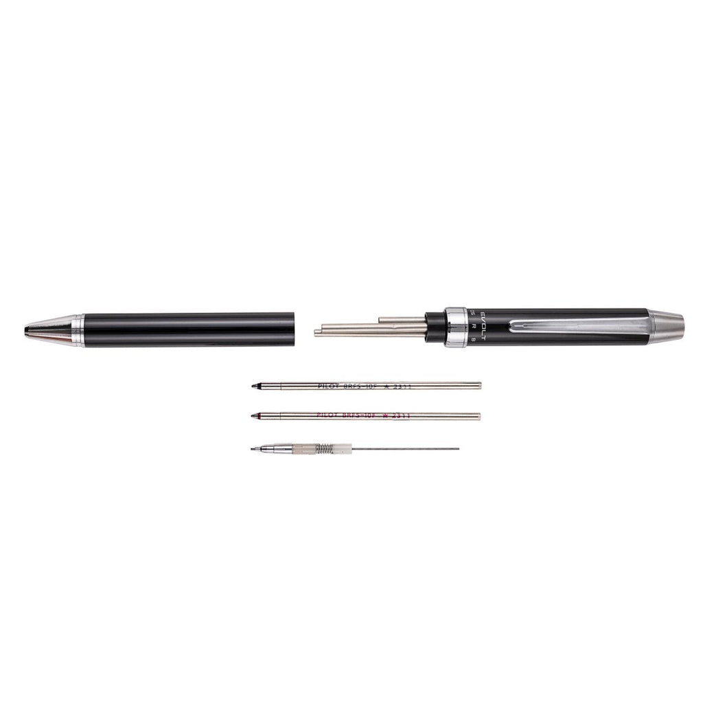 PILOT Evolt Retractable Ballpoint + Mechanical Pencil  2+1 Blue Barrel with Black & Red Ink