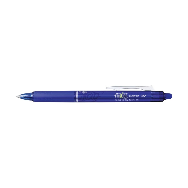 Pilot FriXion Clicker Erasable Retractable Gel Pen Fine Blue Pack of 6