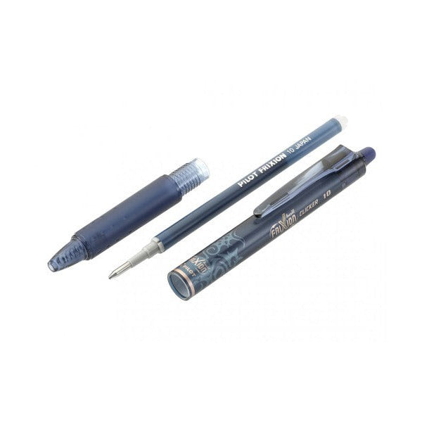 Pilot FriXion Clicker Erasable Retractable Gel Pen Medium Blue Box of 12