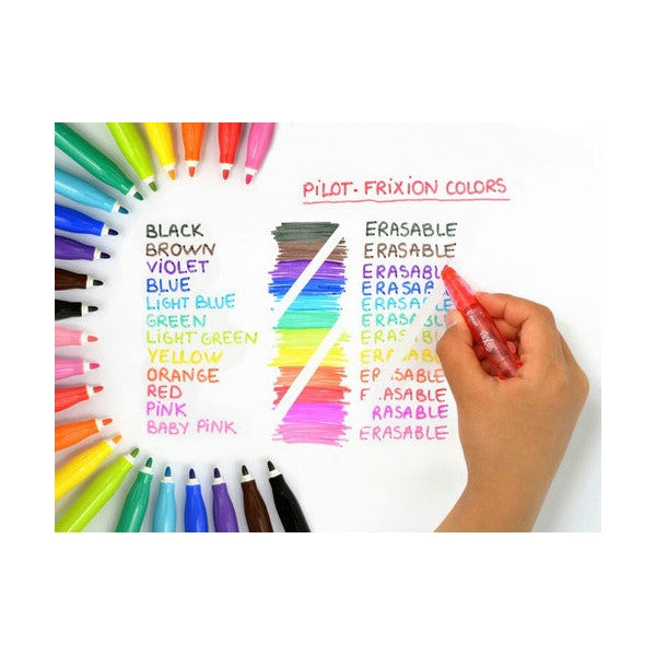 Pilot FriXion Colours Erasable Marker 2.5mm Assorted Rocket Display 24