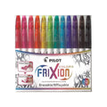 Pilot FriXion Colours Erasable Marker 2.5mm Assorted Wallet of 12