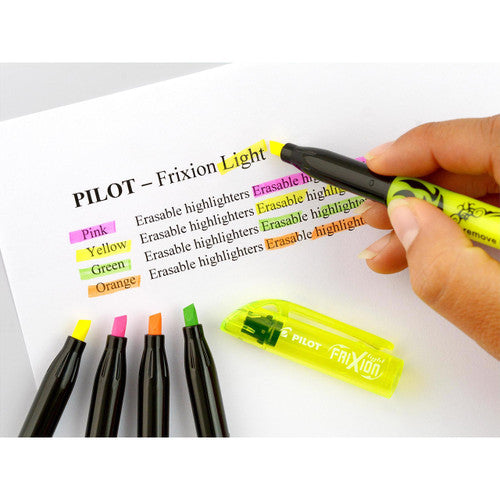 Pilot FriXion Light Erasable Highlighter Chisel Tip Assorted Wallet of 6