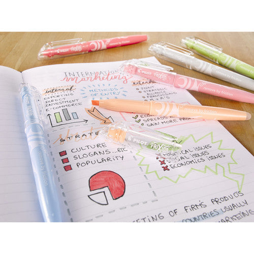 Pilot FriXion Light Erasable Highlighter Chisel Tip Natural Red Box of 12