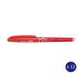 Pilot FriXion Point Erasable Gel Pen Extra Fine Red Box of 12