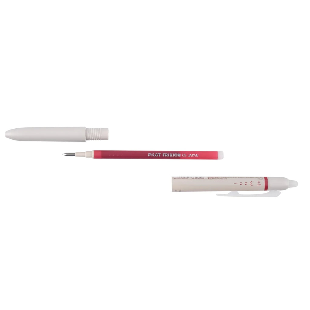 PILOT FriXion Waai Erasable Gel Refill Extra Fine Velvet Red Box of 10