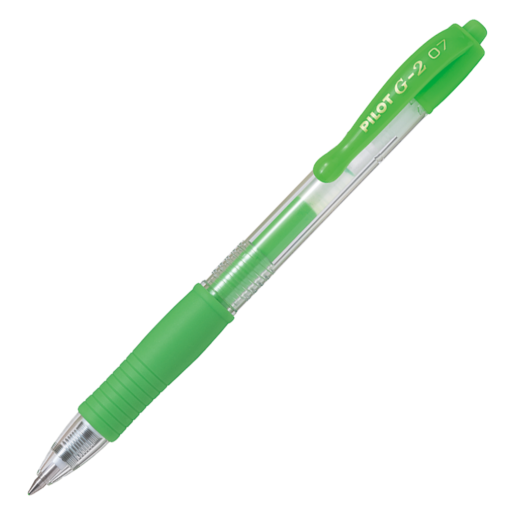 PILOT G-2 Retractable Gel Fine Neon Green Box of 12