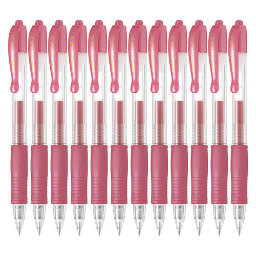 Pilot G-2 Retractable Gel Pen 0.7mm Metallic Pink Box of 12