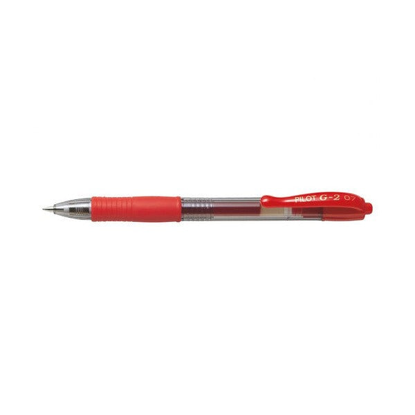 Pilot G-2 Retractable Gel Pen 0.7mm Red Box of 12