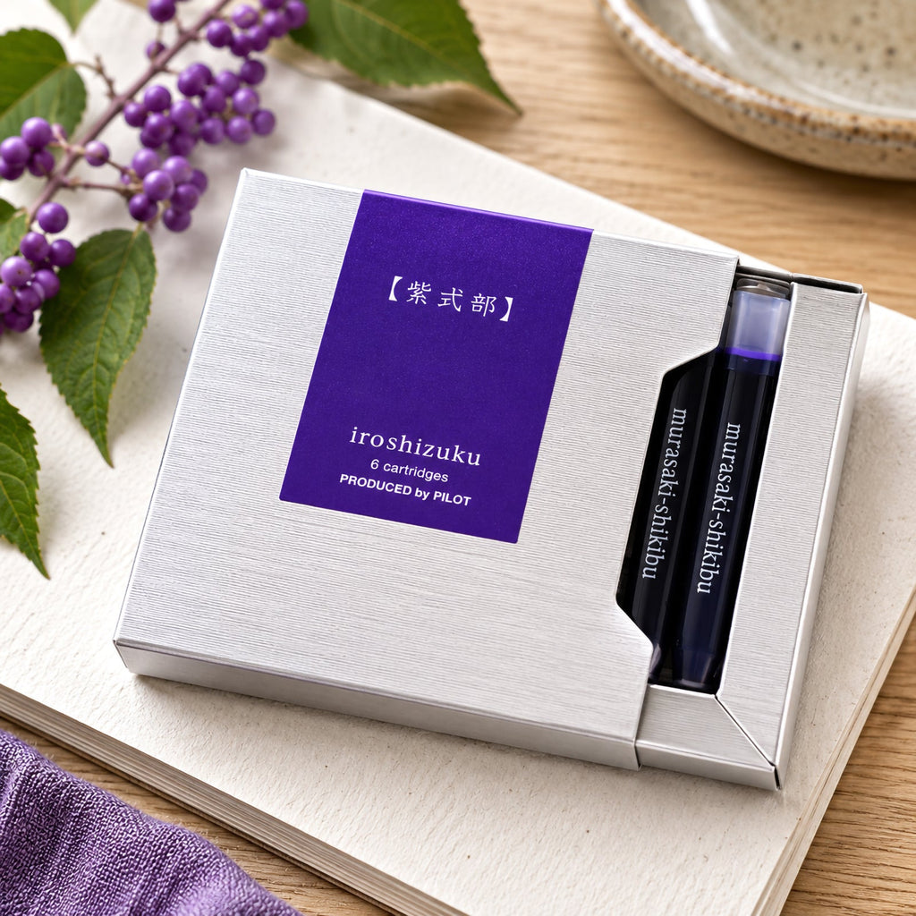 Pilot Iroshizuku Fountain Pen Ink Cartridge Japanese Beautyberry (Murasaki-shikibu) Pack 6