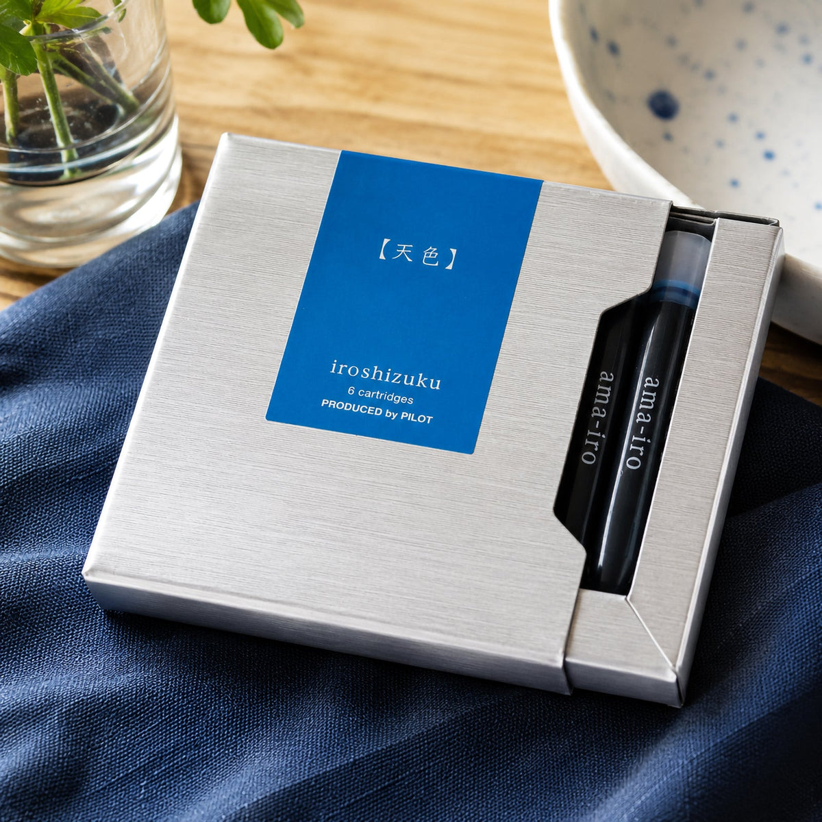 Pilot Iroshizuku Fountain Pen Ink Cartridge Sky Blue (Ama-iro) Pack 6