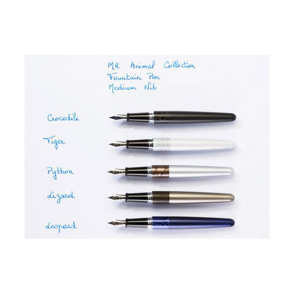 Pilot MR2 Fountain Pen Silver Python Barrel Medium Nib