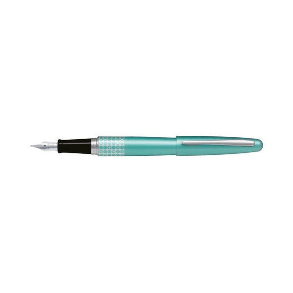 Pilot MR3 Retro Pop Fountain Pen Aqua Dots Barrel Fine Nib