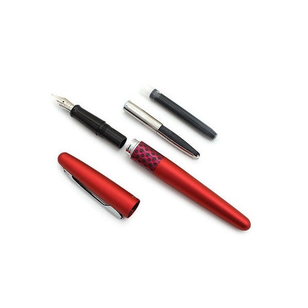 Pilot MR3 Retro Pop Fountain Pen Red Wave Barrel Medium Nib