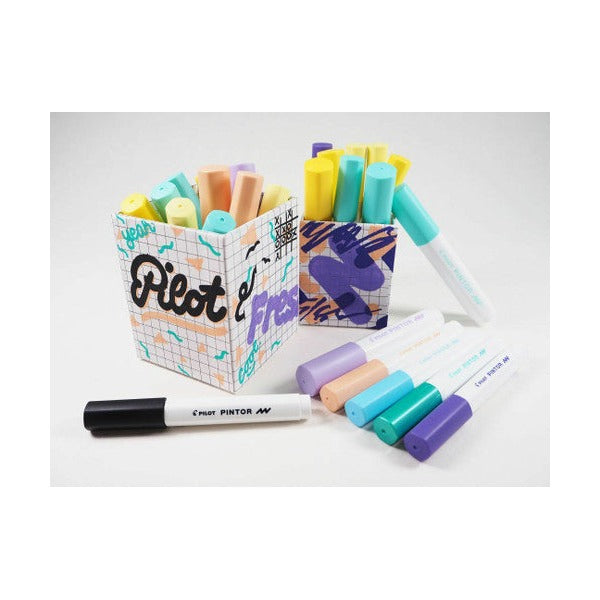 Pilot Pintor Paint Marker Broad Chisel Tip Silver
