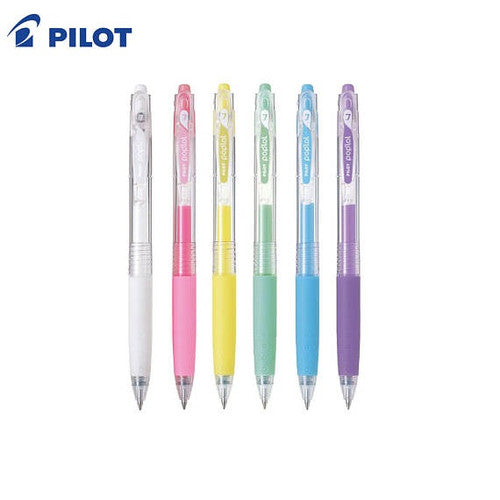 Pilot Poplol Retractable Gel Pen 0.7mm Pastel and Metallic Assorted Display 24