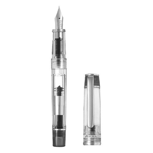 Pilot Prera Transparent Fountain Pen Black Barrel Fine Nib