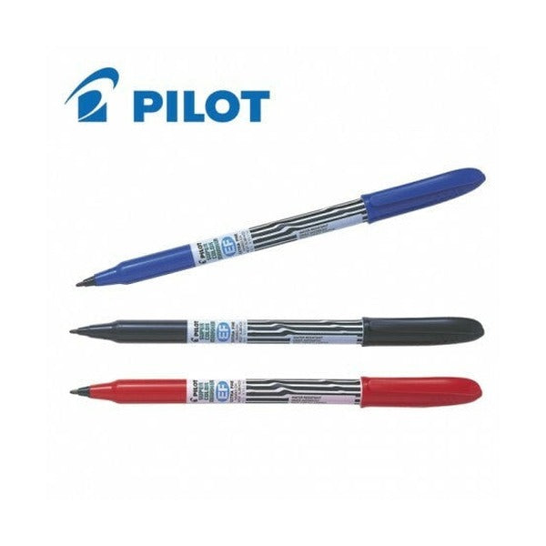 Pilot Super Colour Permanent Marker Bullet Extra Fine Black Box of 12
