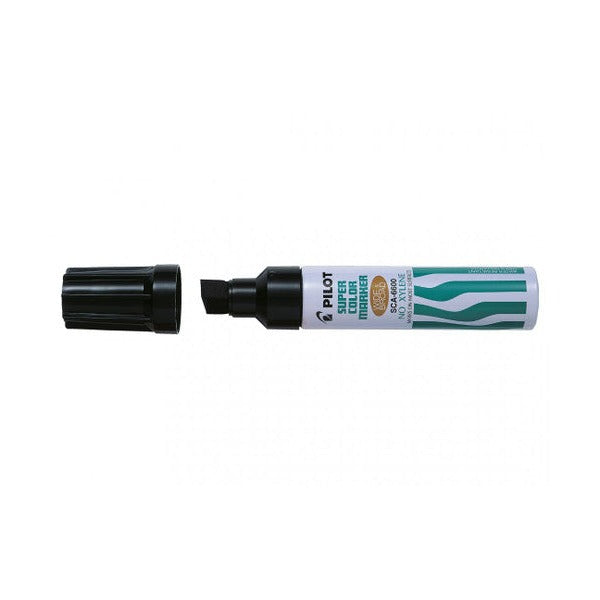Pilot Super Colour Permanent Marker Chisel Jumbo Black Box of 12