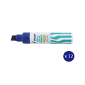 Pilot Super Colour Permanent Marker Chisel Jumbo Blue Box of 12