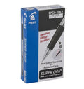 Pilot Super Grip Retractable Ballpoint Pen Fine Black Box of 12