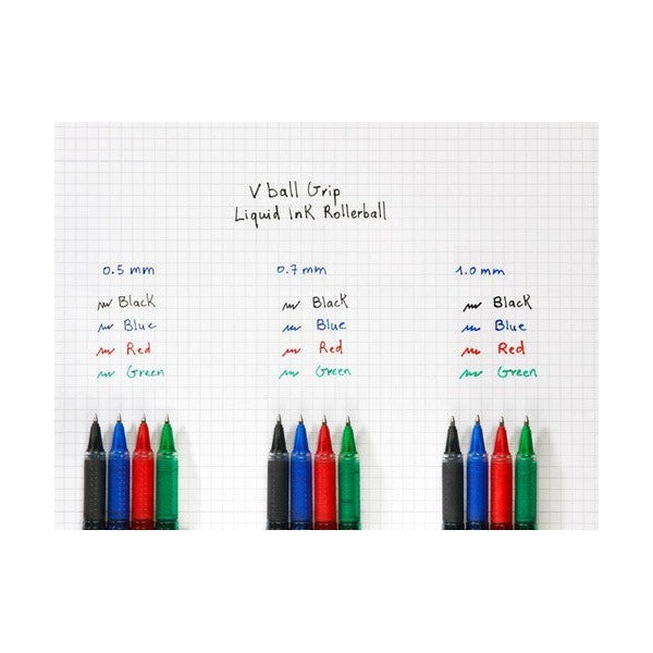 Pilot V-Ball Grip Rollerball Pen 0.7mm Blue Box of 12