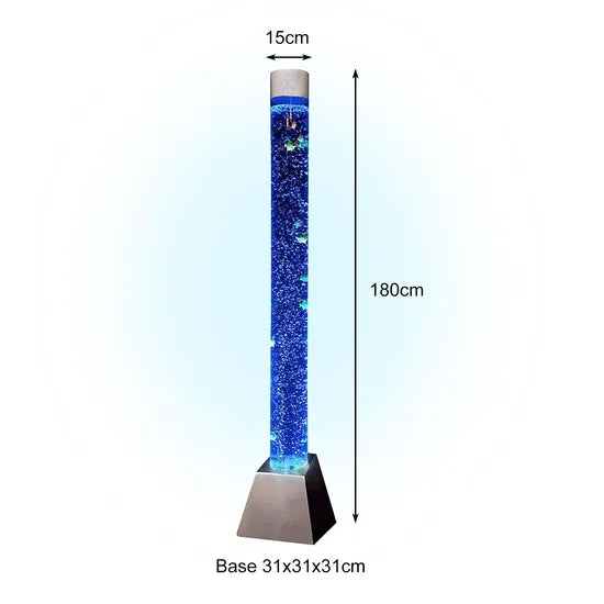 Bubble Tube 183cm Colour Changing LED Sensory Column