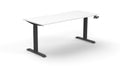 Rapidline Boost Crank Single Sided Workstation 1800 x 750mm Natural White / Black Satin