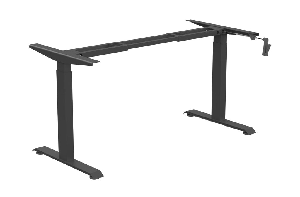 Rapidline Height Adjustable Frame Only Black for Boost Crank Single Sided Workstation