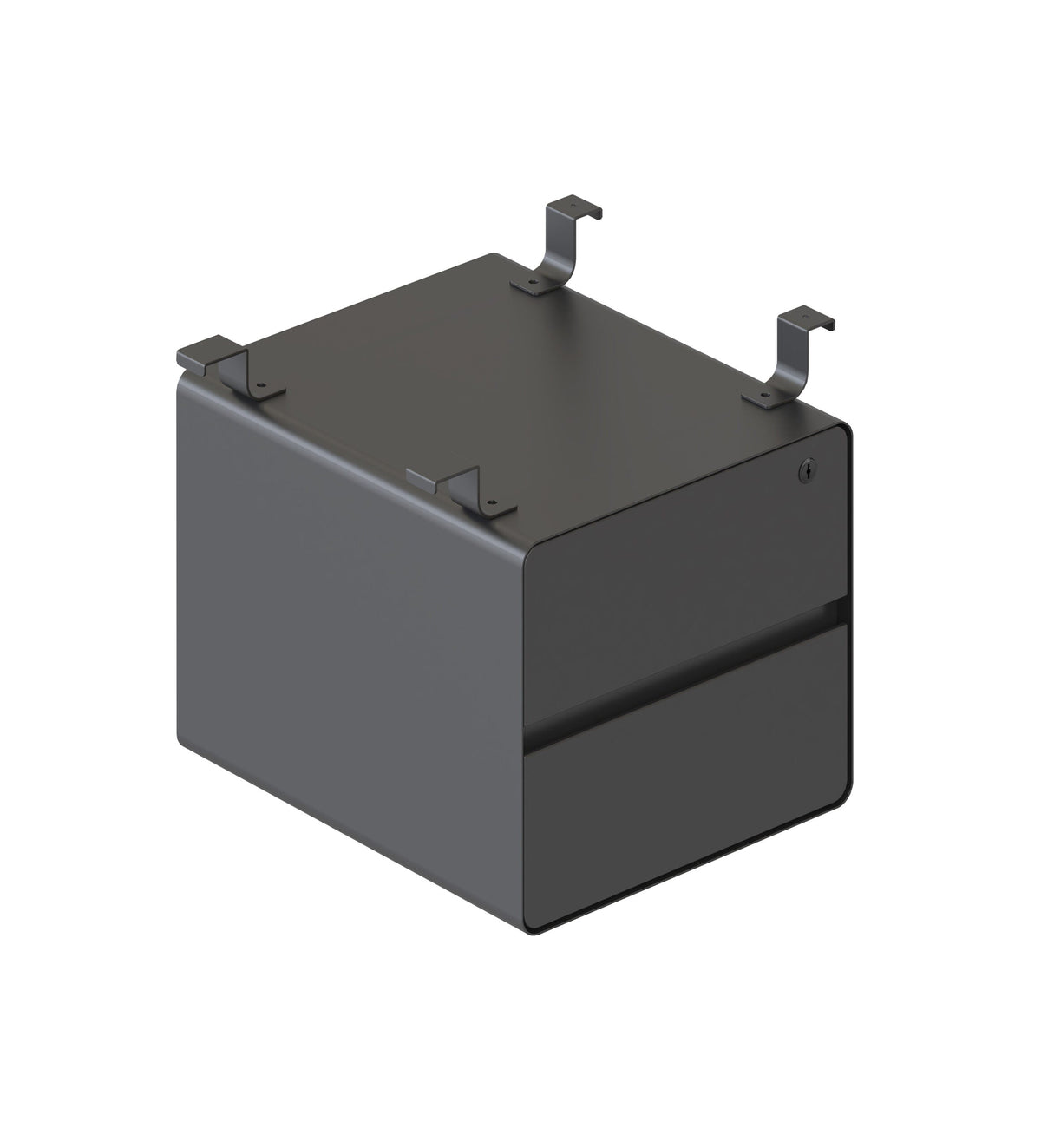 Rapidline Hanging Pedestal 2 Drawer Only Black Black for Deluxe Infinity