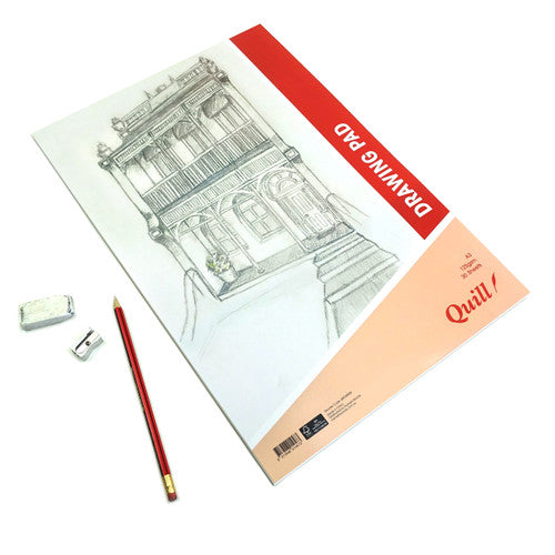 Quill Drawing Pad 125gsm A3 30 Sheets Portrait Pack of 5