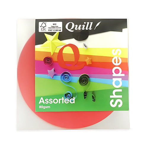 Quill Shapes Matte Circles 120mm Diameter 80gsm Assorted Pack of 500