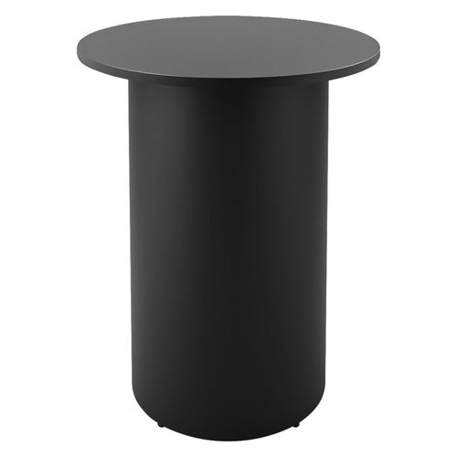 Rapidline High Bar Table Round Drum Base 900mm Diameter Black / Black