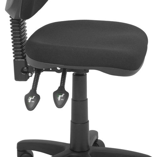 Rapidline EC070BH High Back Operator Chair Black Fabric