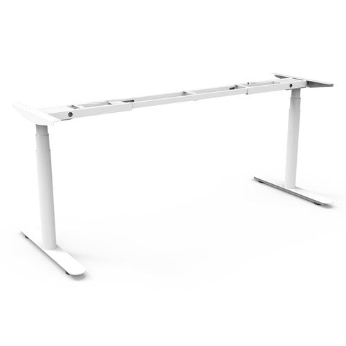 Rapidline Height Adjustable Frame Only White for Halo Plus Single Sided Workstation
