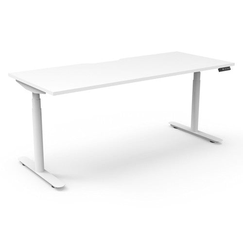 Rapidline Halo Plus Single Sided Workstation 1500 x 750mm Natural White / White Satin