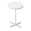 Rapidline Kolo Side and Coffee Table 500 x 587mm Natural White / White