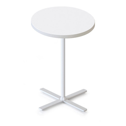Rapidline Kolo Side and Coffee Table 500 x 587mm Natural White / White