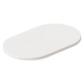 Rapidline Selene Oval Table Top 560 x 340 x 18mm Only Natural White
