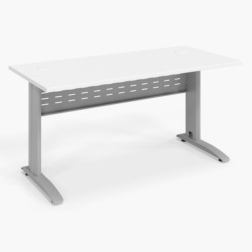 Rapidline Rapid Span Open Workstation 1500 x 700mm Natural White / Precious Silver