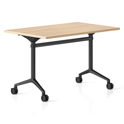 Rapidline Typhoon Flip Top Table 1800 x 750mm Natural Oak / Black
