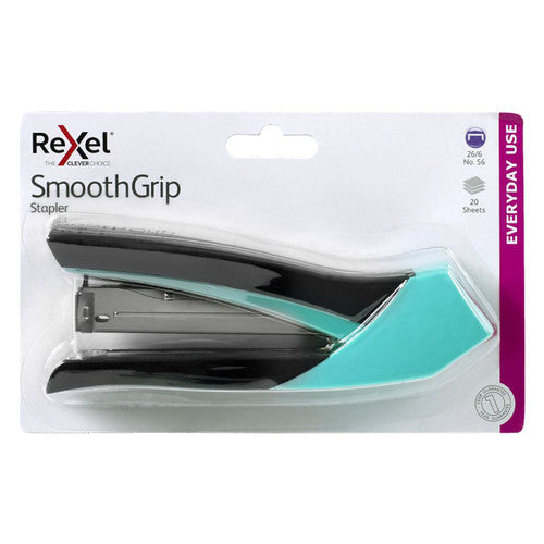 Rexel Smoothgrip Full Strip Stapler Black Blue