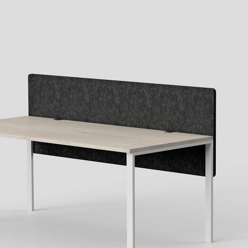 Visionchart DS12-SD-1560-SD SANA Altitude Dual Above and Below Desk Screen 1500 x 600mm 12mm Shadow