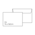 Candida C6 Envelopes Peel And Seal Envelope 114 x 162mm Box of 500