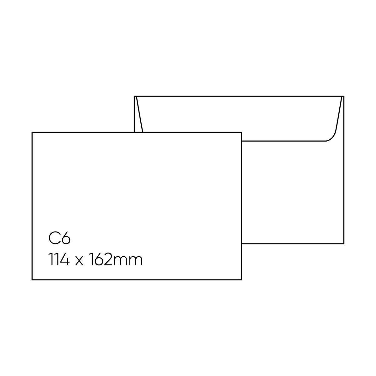 Candida C6 Envelopes Peel And Seal Envelope 114 x 162mm Box of 500