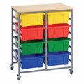 Double Tote Tray Trolley Kit
