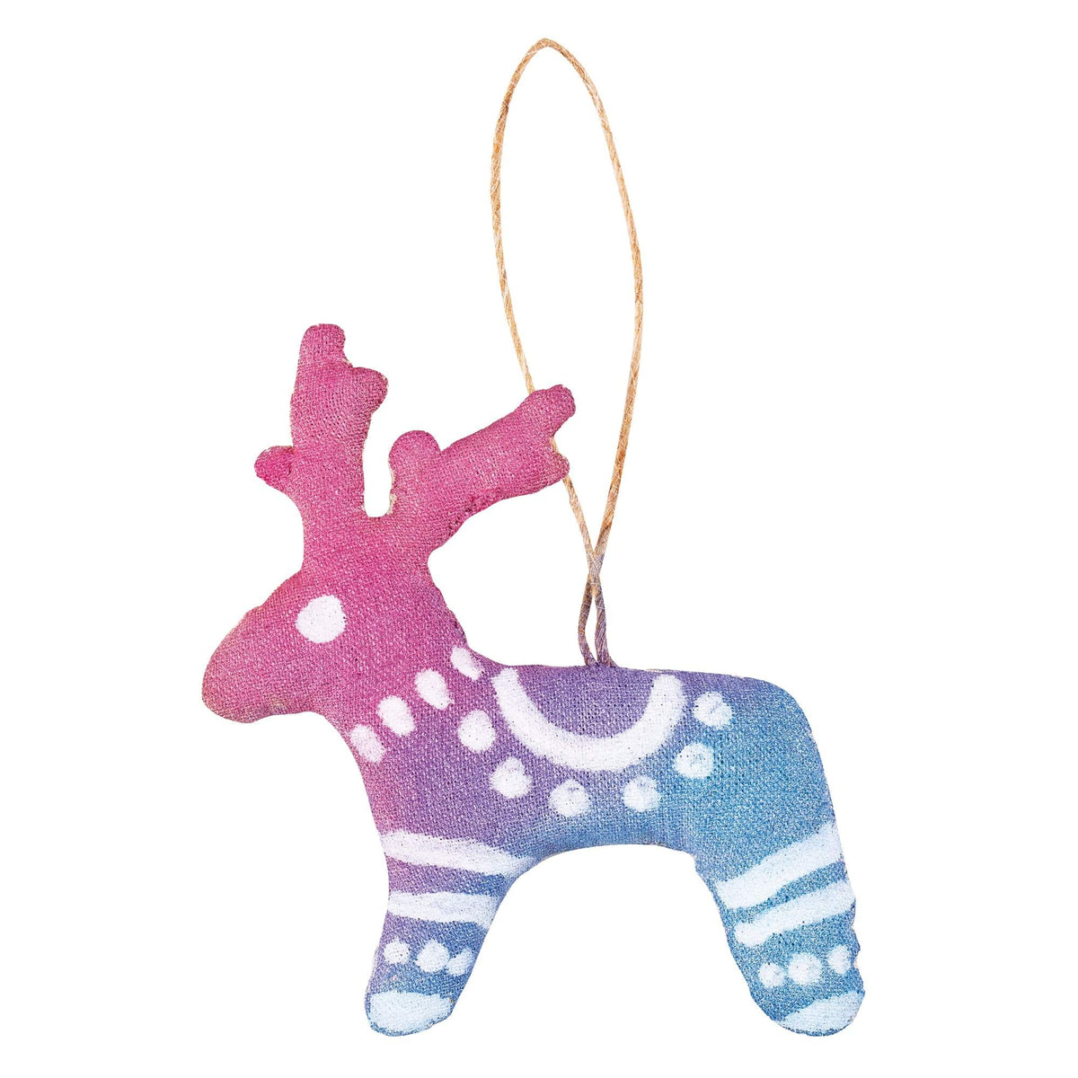 Zart Calico Reindeers Pack of 5 Pre Sewn and Filled 10cm Blank Shapes