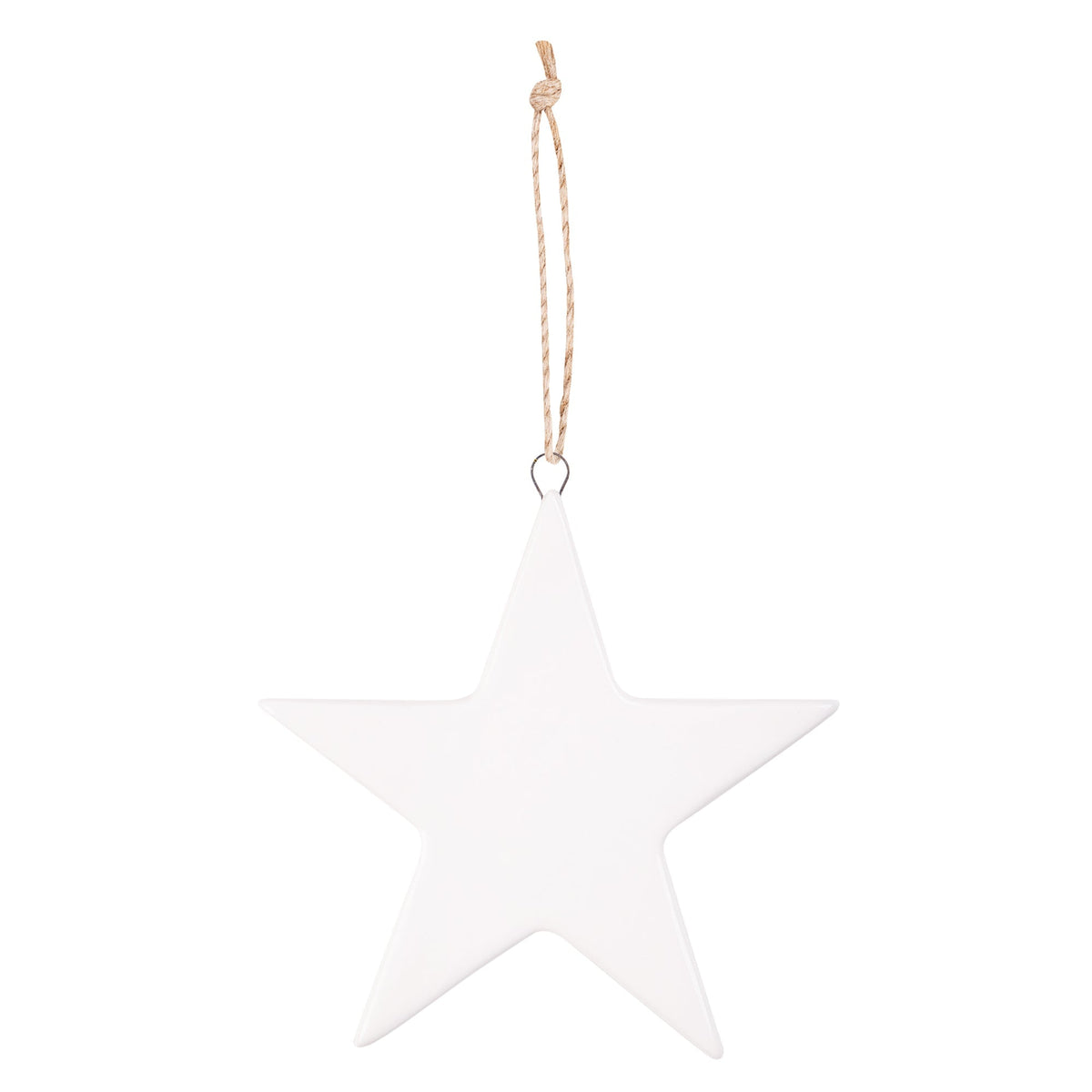 Zart Ceramic Star and Triangle Shapes Pack of 10 Decorate-Your-Own Ornaments